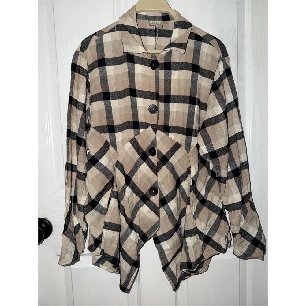 VTG Mill Valley Clothing Company Hobo Shirt Blouse Button Up Lagenlook Sz S USA